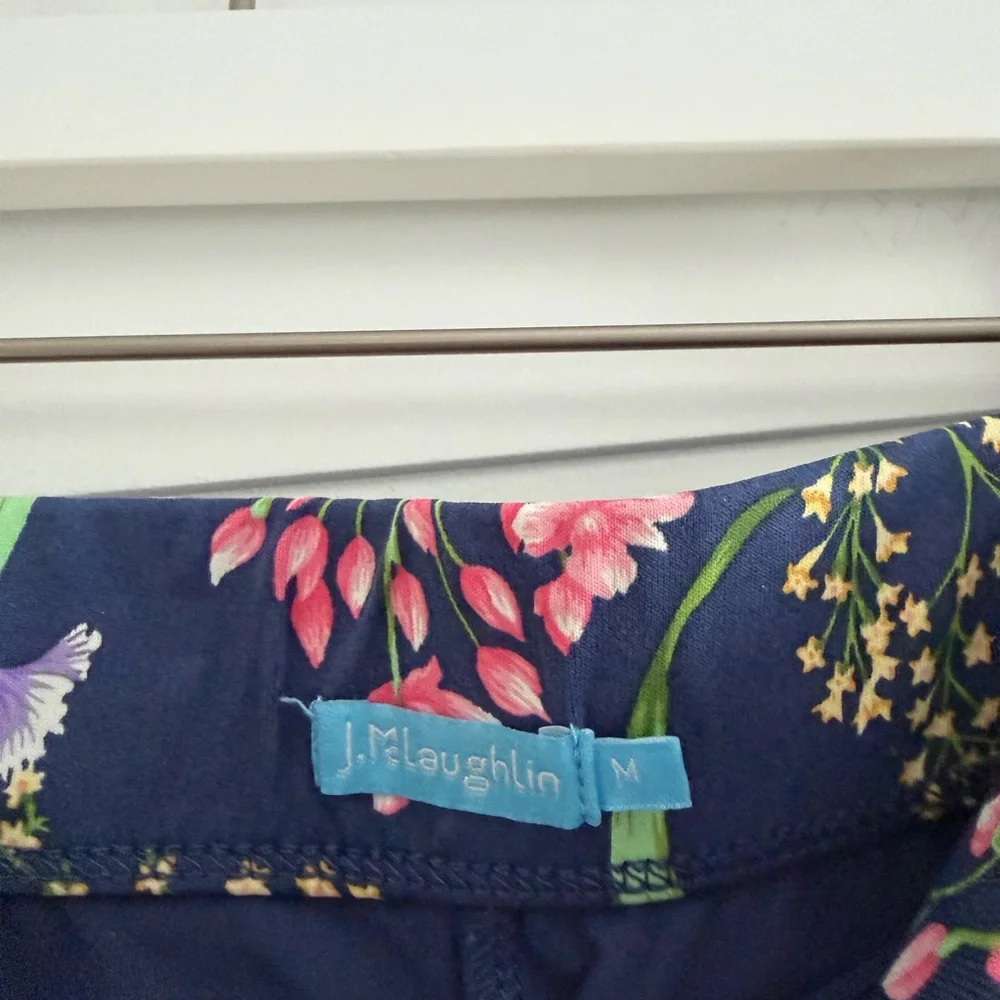 Floral Mini Skirt in Navy by J. McLaughlin - Picture 2 of 2